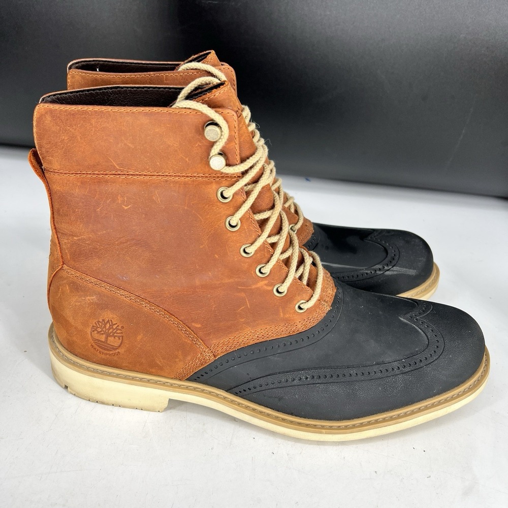 Timberland Men's Boots Ortholite Size 9 Rare Two-tone Boots